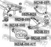 FEBEST MZAB-098-KIT Control Arm-/Trailing Arm Bush